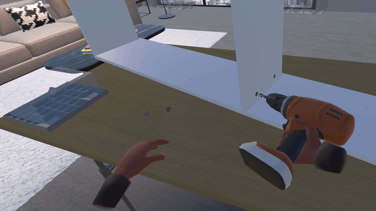Screenshot VLIÄM VR-Aufbau Simulation